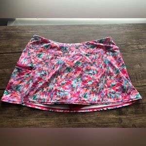 Women's Sunset Separates Multi-Color Swim Skirt with Built-In Shorts Size S